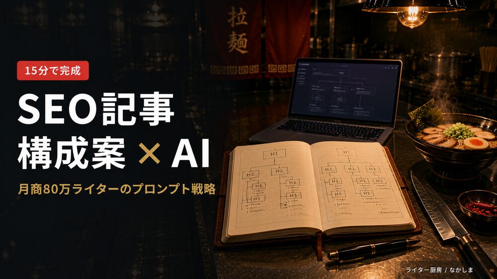 SEO 記事構成案 AI