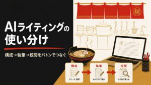 AIライティング 使い分け