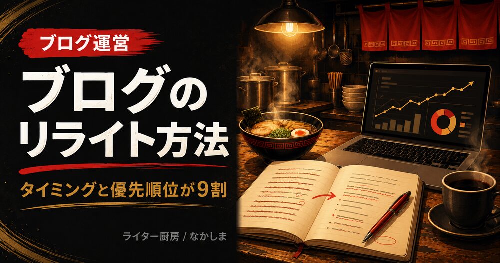 ブログ リライト