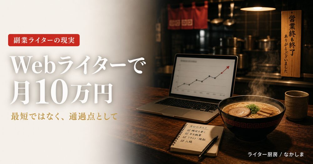Webライター 月10万