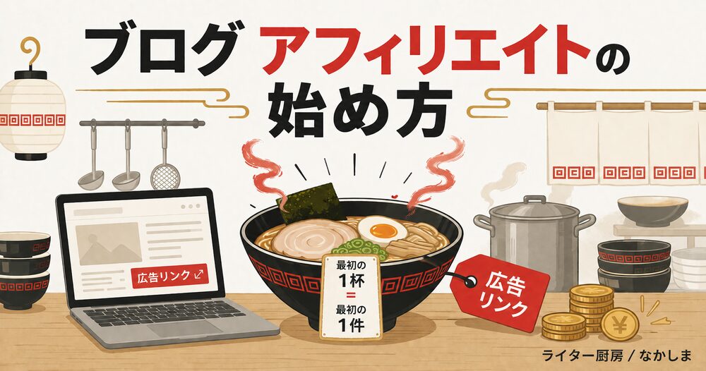 ブログ アフィリエイト 始め方