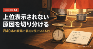 AI記事 上位表示されない